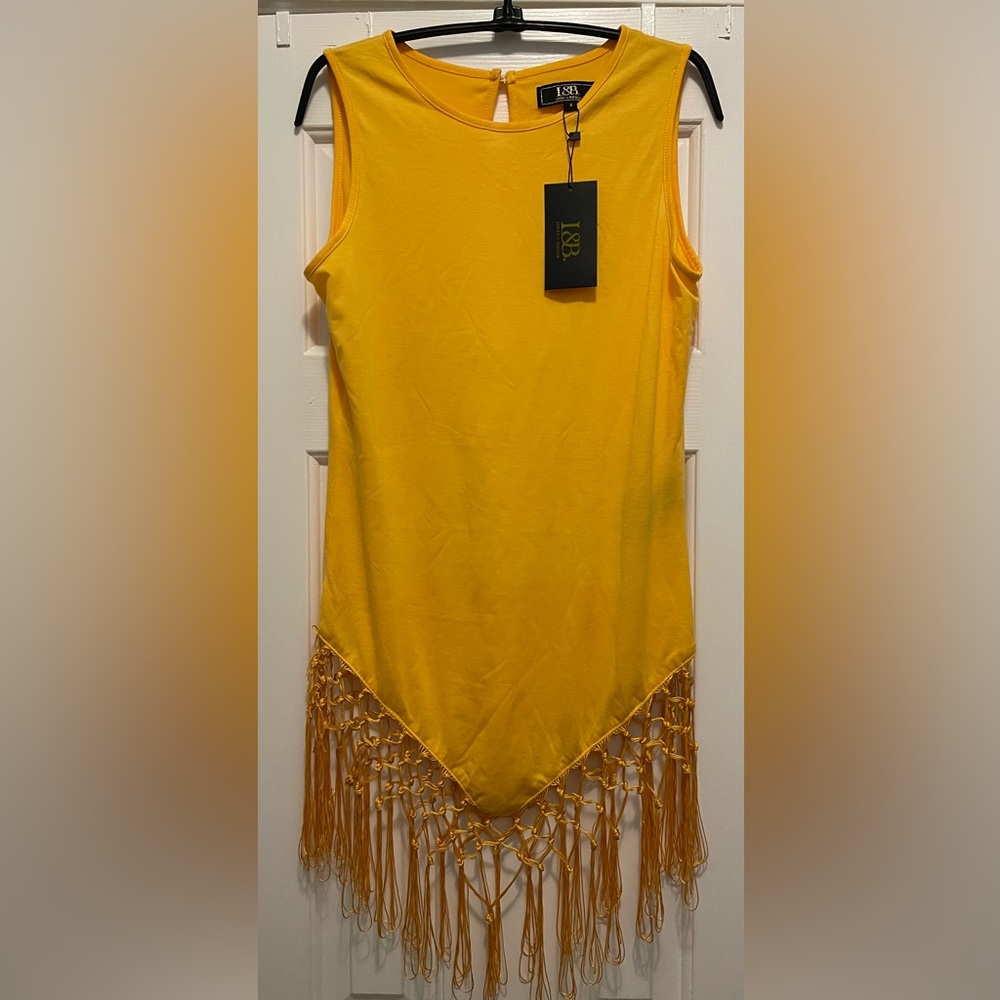 Yellow/Gold fringe top